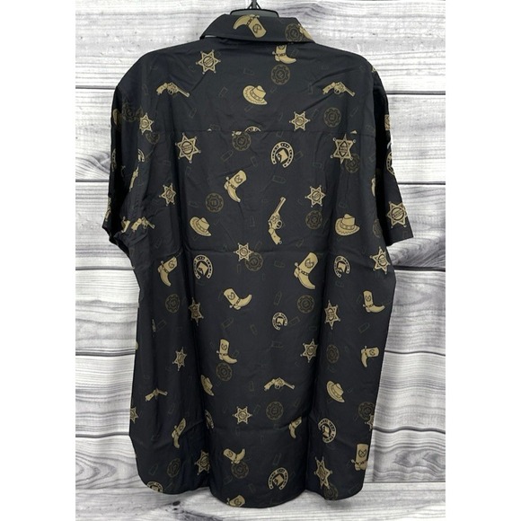 DIXXON FLANNEL CO THE 1876 SHORT SLEEVE BUTTON FRONT PARTY SHIRT Men's Size XL‎ - Picture 5 of 8